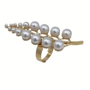 🆕️ Gold Pearl Branch Statement Ring NWOT